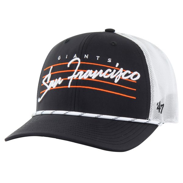 mens san francisco giants 47 black downburst trucker adjustable hat Collection | San Francisco Giants Shop - Official MLB Jerseys & Caps