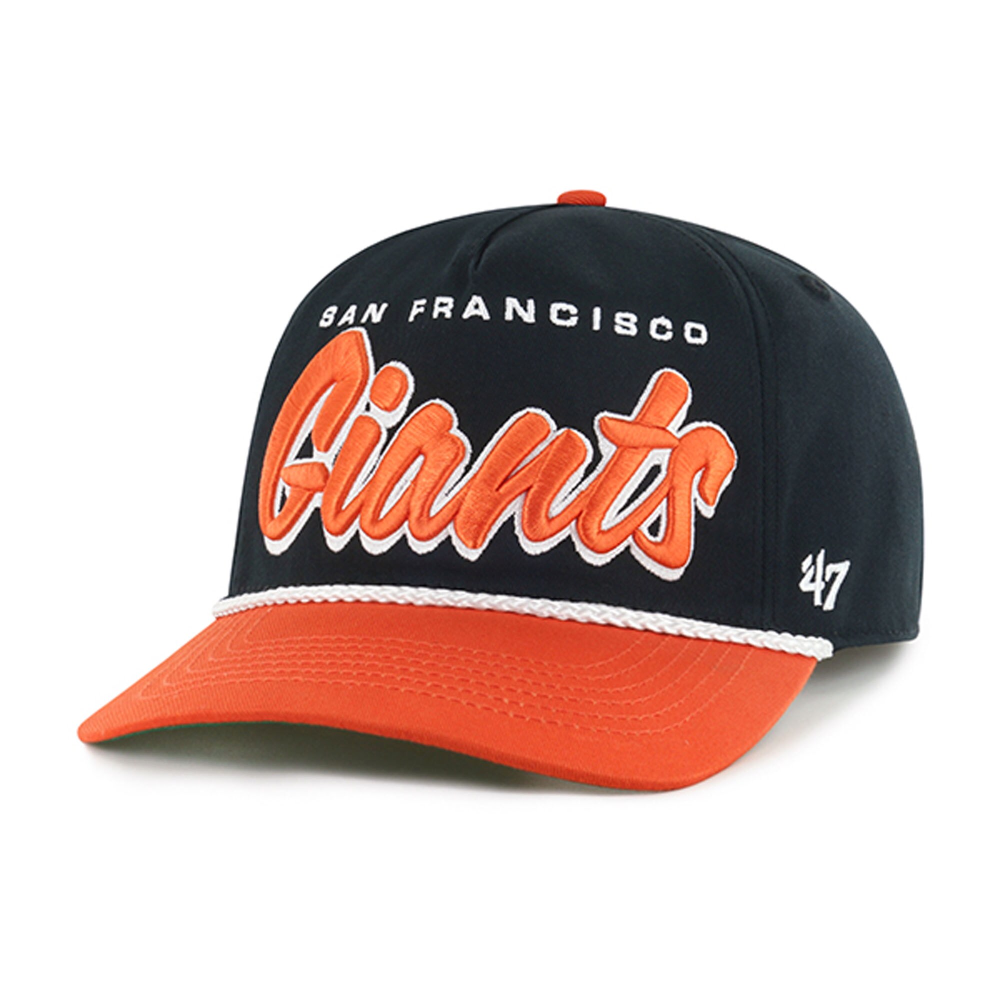mens san francisco giants 47 black dropshadow rope hitch adjustable hat Collection | San Francisco Giants Shop - Official MLB Jerseys & Caps
