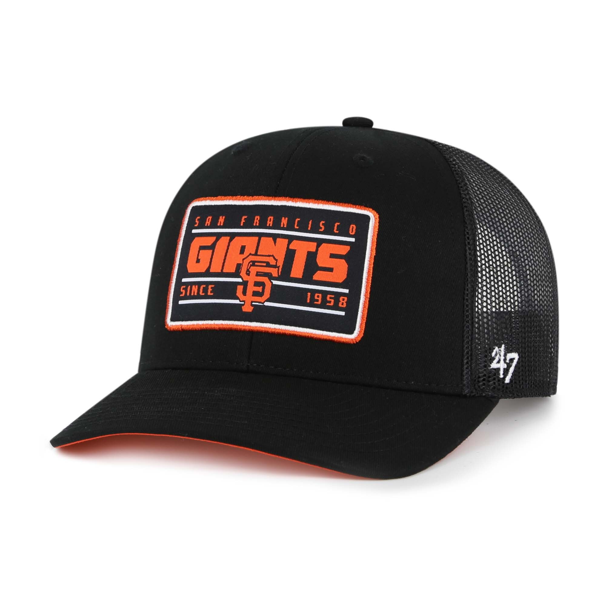 mens san francisco giants 47 black hardline trucker adjustable hat Collection | San Francisco Giants Shop - Official MLB Jerseys & Caps