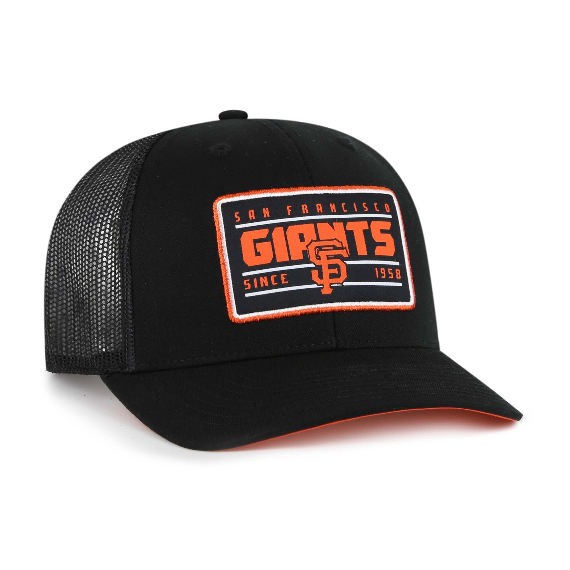 mens san francisco giants 47 black hardline trucker adjustable hat Collection | San Francisco Giants Shop - Official MLB Jerseys & Caps