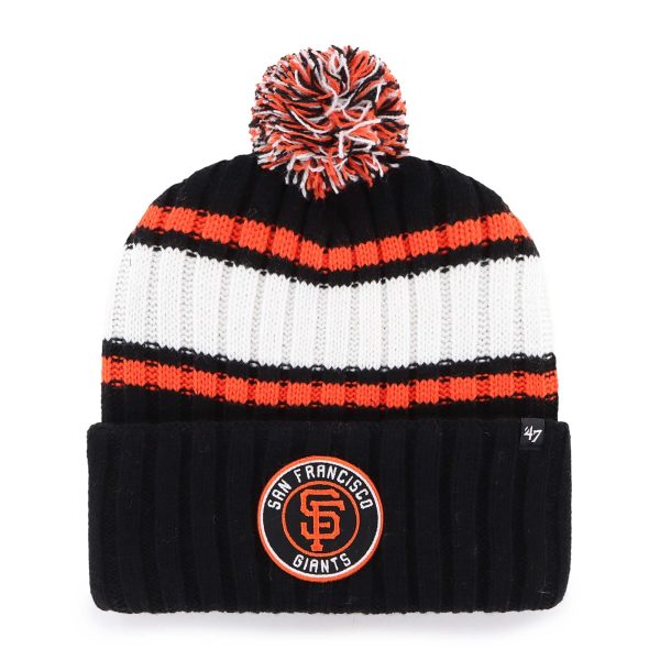 mens san francisco giants 47 black plateau cuffed knit hat with pom Collection | San Francisco Giants Shop - Official MLB Jerseys & Caps