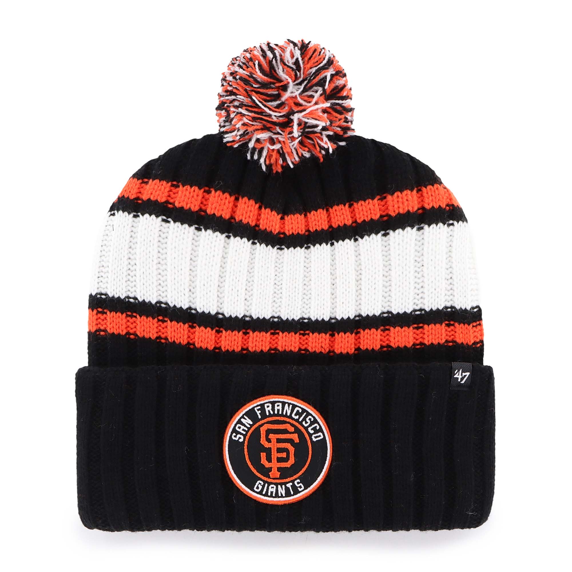 mens san francisco giants 47 black plateau cuffed knit hat with pom Collection | San Francisco Giants Shop - Official MLB Jerseys & Caps