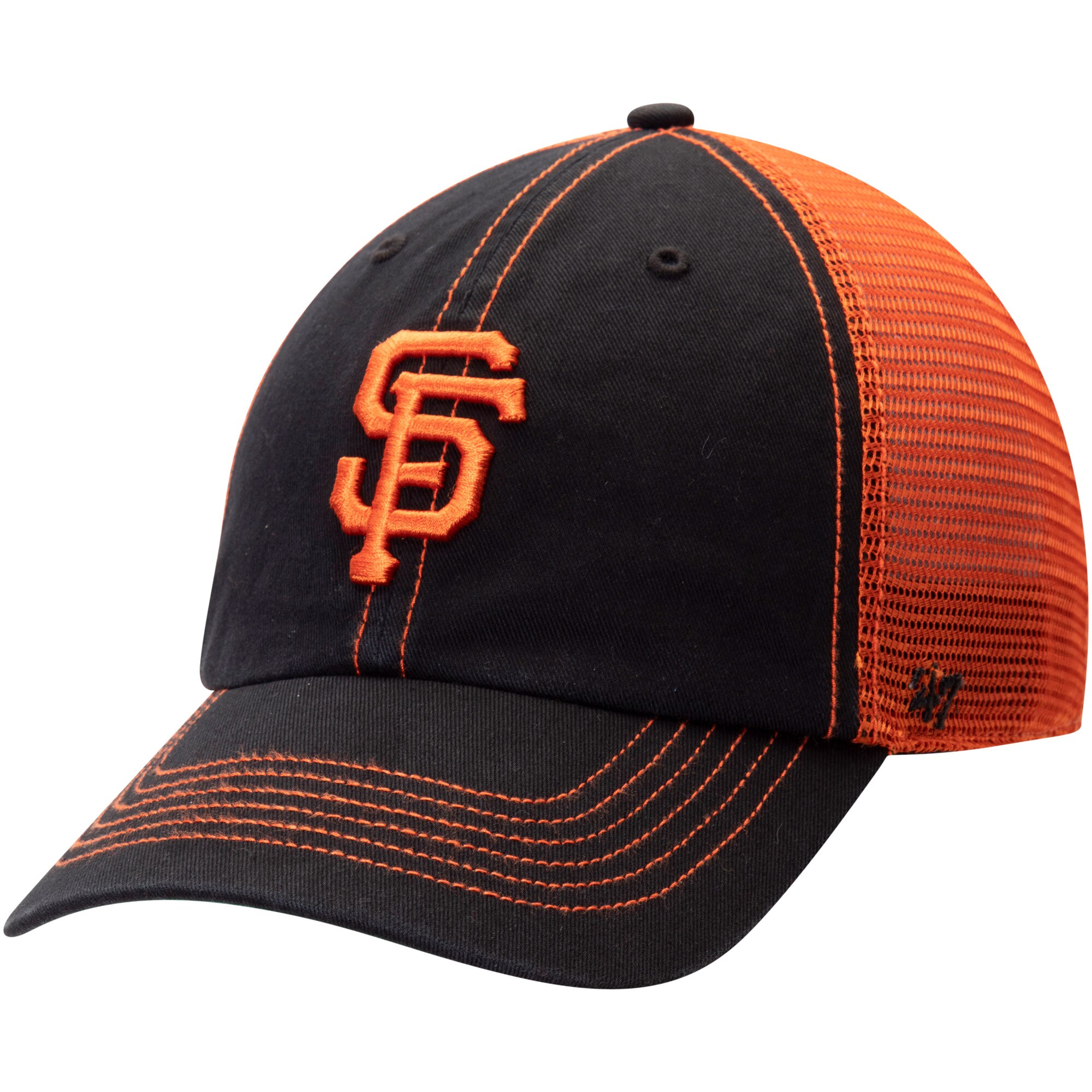 mens san francisco giants 47 black trawler clean up trucker hat Collection | San Francisco Giants Shop - Official MLB Jerseys & Caps