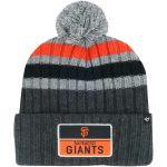 mens san francisco giants 47 gray stack cuffed knit hat with pom Collection | San Francisco Giants Shop - Official MLB Jerseys & Caps