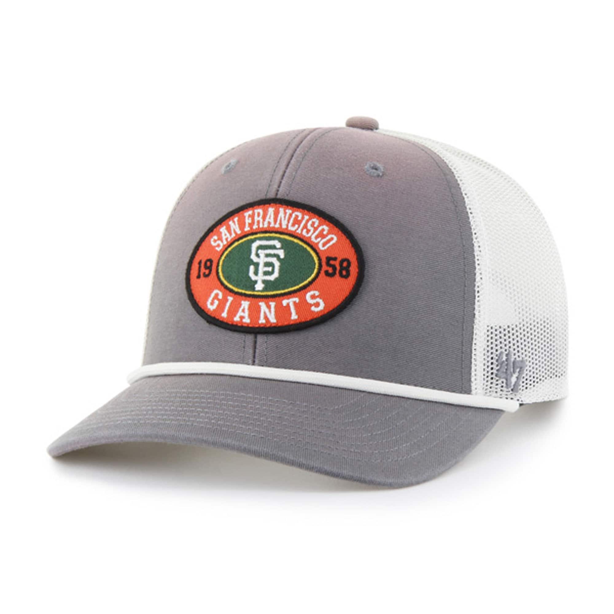 mens san francisco giants 47 graywhite tide sweep rope trucker adjustable hat Collection | San Francisco Giants Shop - Official MLB Jerseys & Caps