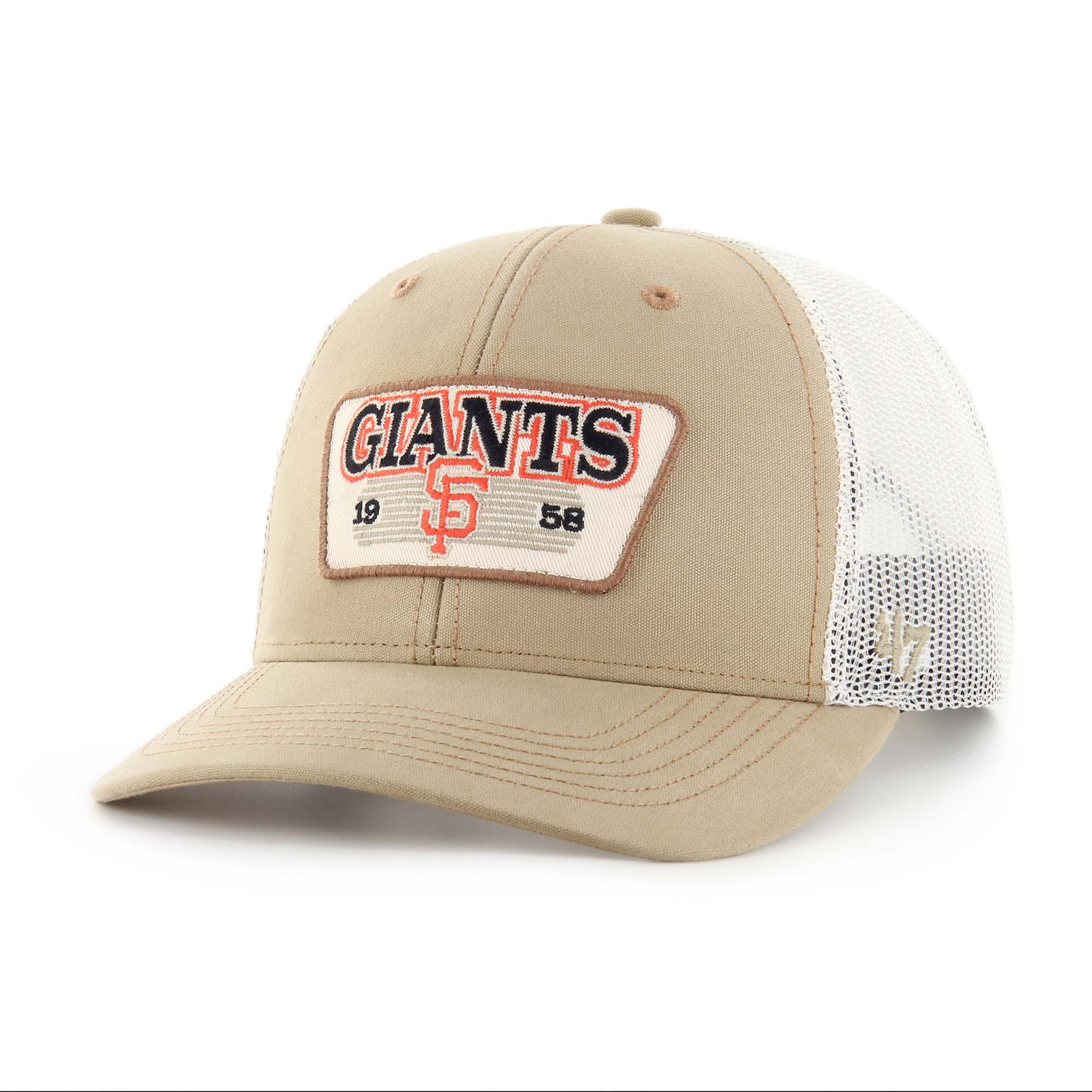 mens san francisco giants 47 khaki ridgewood trucker adjustable hats Collection | San Francisco Giants Shop - Official MLB Jerseys & Caps