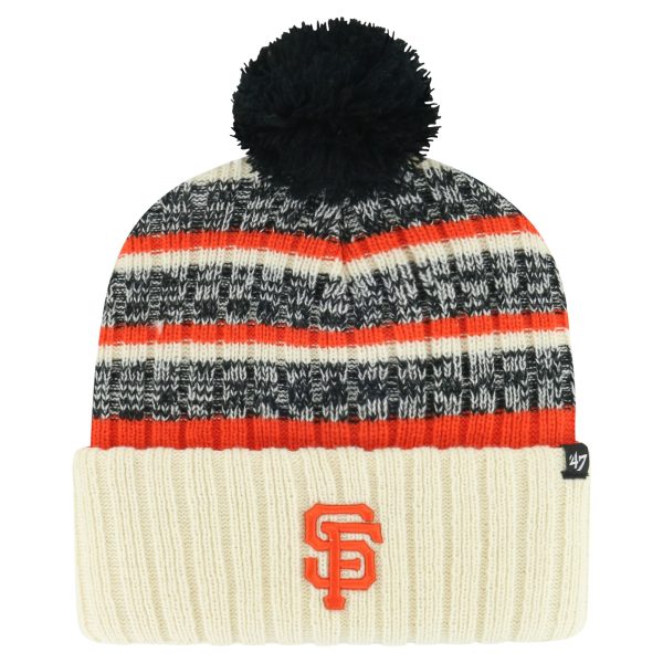 mens san francisco giants 47 natural tavern cuffed knit hat with pom Collection | San Francisco Giants Shop - Official MLB Jerseys & Caps