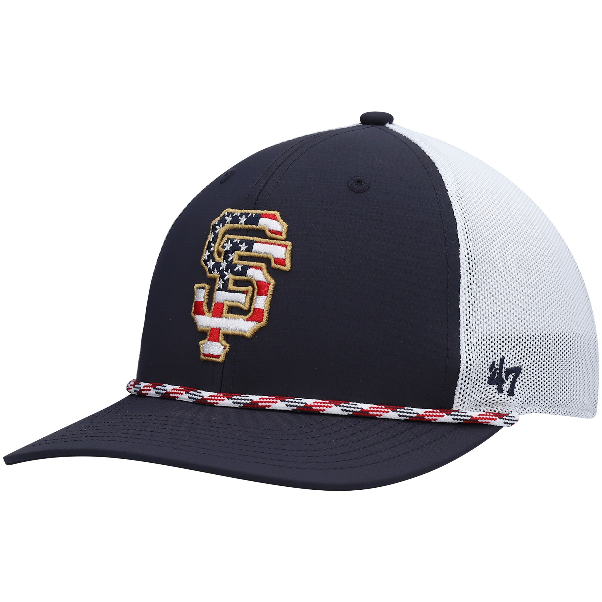 mens san francisco giants 47 navywhite flag fill trucker snapback hat Collection | San Francisco Giants Shop - Official MLB Jerseys & Caps