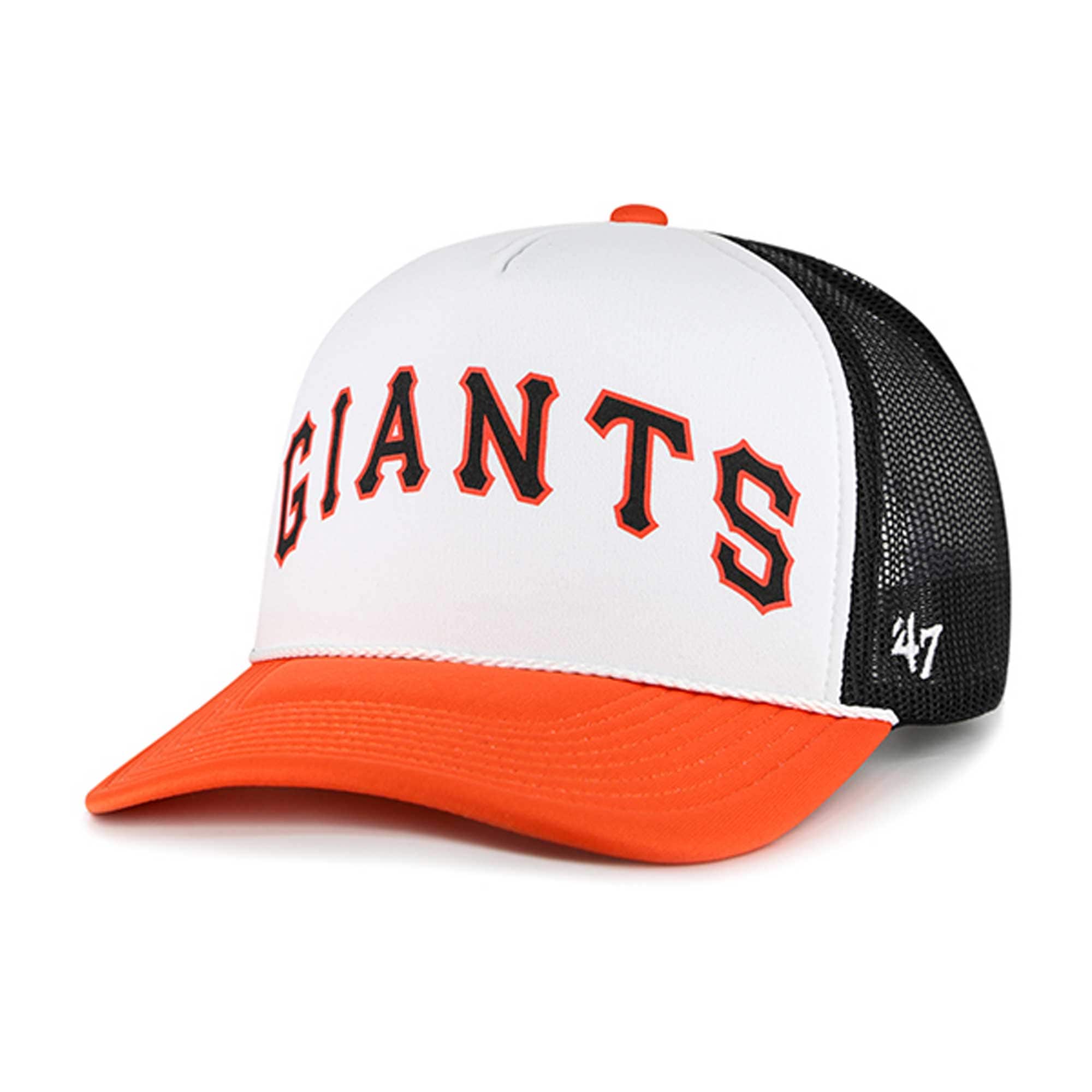 mens san francisco giants 47 white foam front script trucker snapback hat Collection | San Francisco Giants Shop - Official MLB Jerseys & Caps