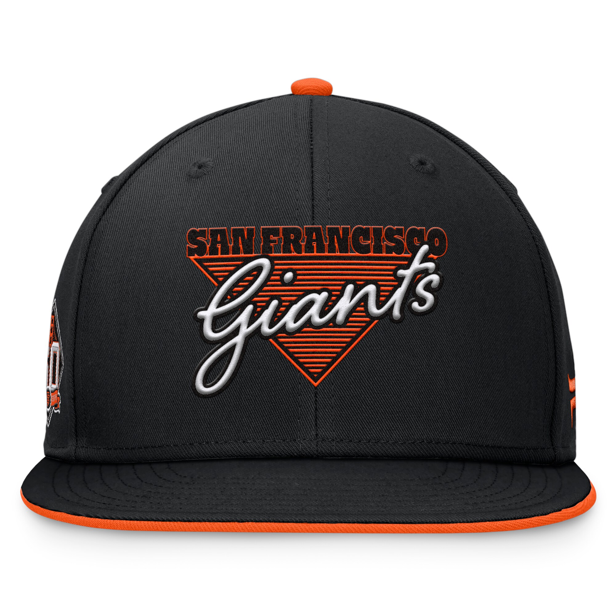 mens san francisco giants fanatics black fundamental tri-script fitted hat Collection | San Francisco Giants Shop - Official MLB Jerseys & Caps