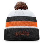mens san francisco giants fanatics black stripe cuffed knit hat with pom Collection | San Francisco Giants Shop - Official MLB Jerseys & Caps