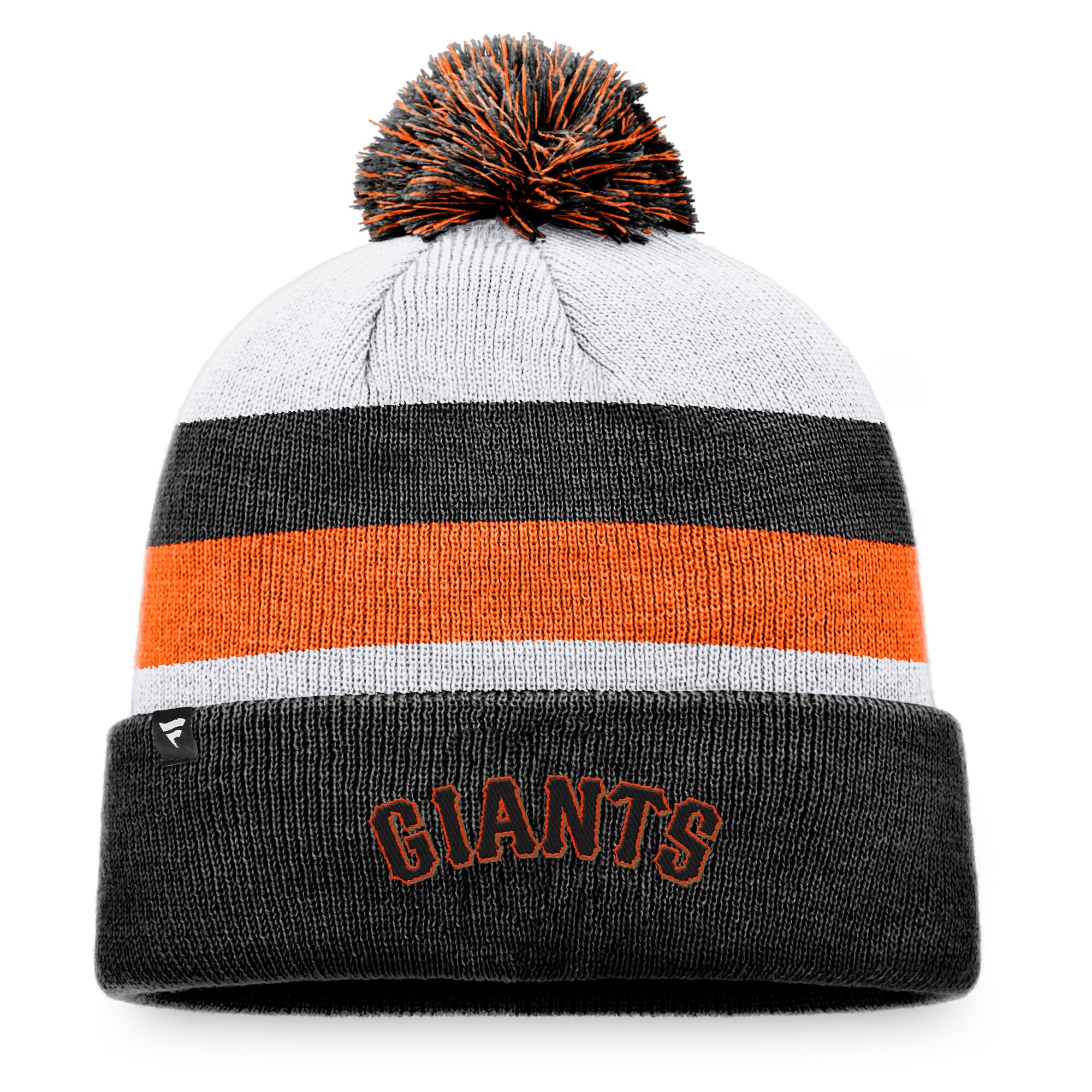 mens san francisco giants fanatics black stripe cuffed knit hat with pom Collection | San Francisco Giants Shop - Official MLB Jerseys & Caps