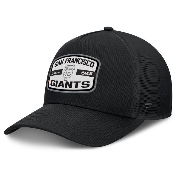 mens san francisco giants fanatics black team patch a-frame trucker snapback hat Collection | San Francisco Giants Shop - Official MLB Jerseys & Caps