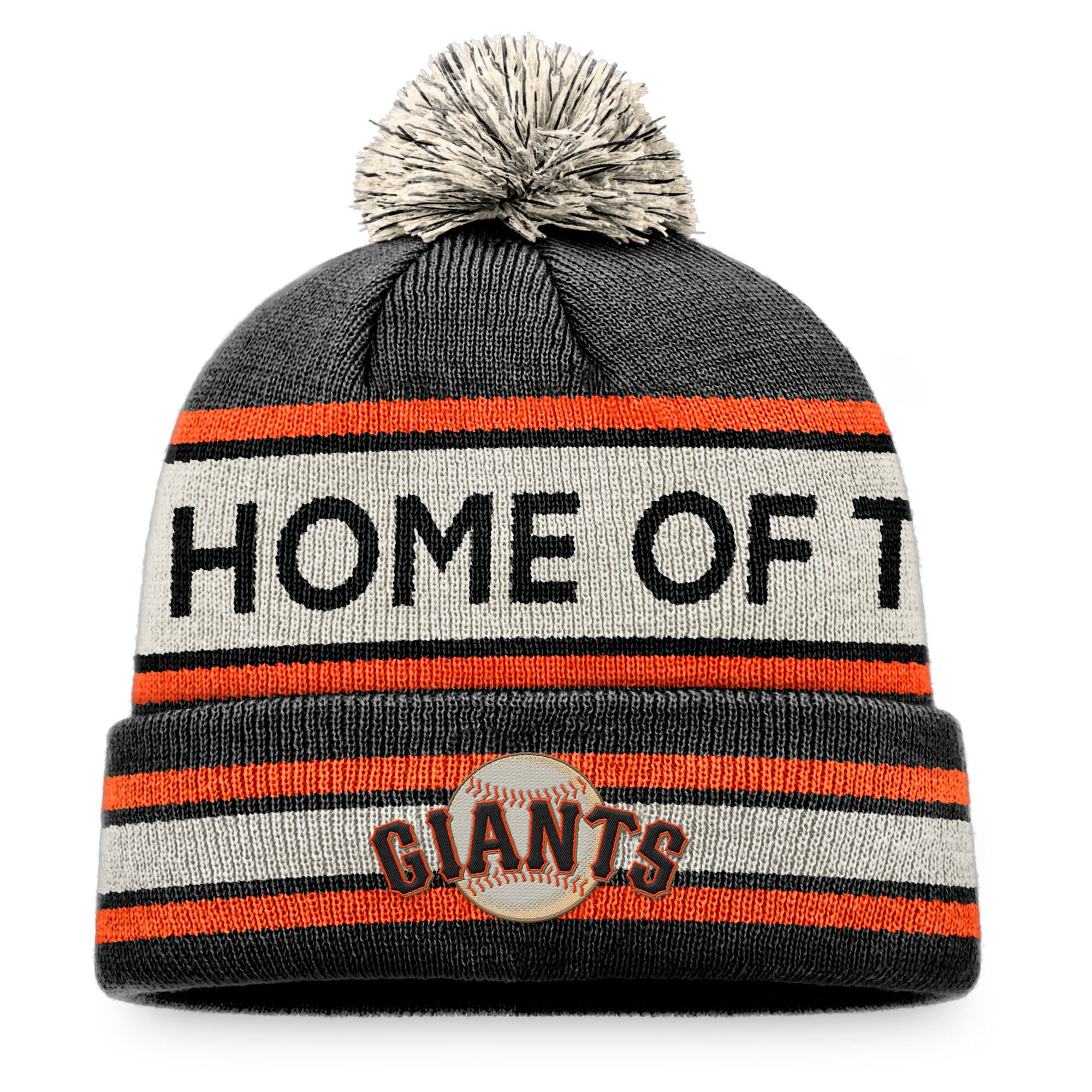 mens san francisco giants fanatics blacknatural hometown slogan cuffed knit hat with pom Collection | San Francisco Giants Shop - Official MLB Jerseys & Caps
