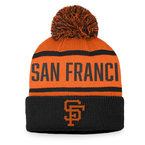 mens san francisco giants fanatics blackorange cooperstown collection cuffed knit hat with pom Collection | San Francisco Giants Shop - Official MLB Jerseys & Caps