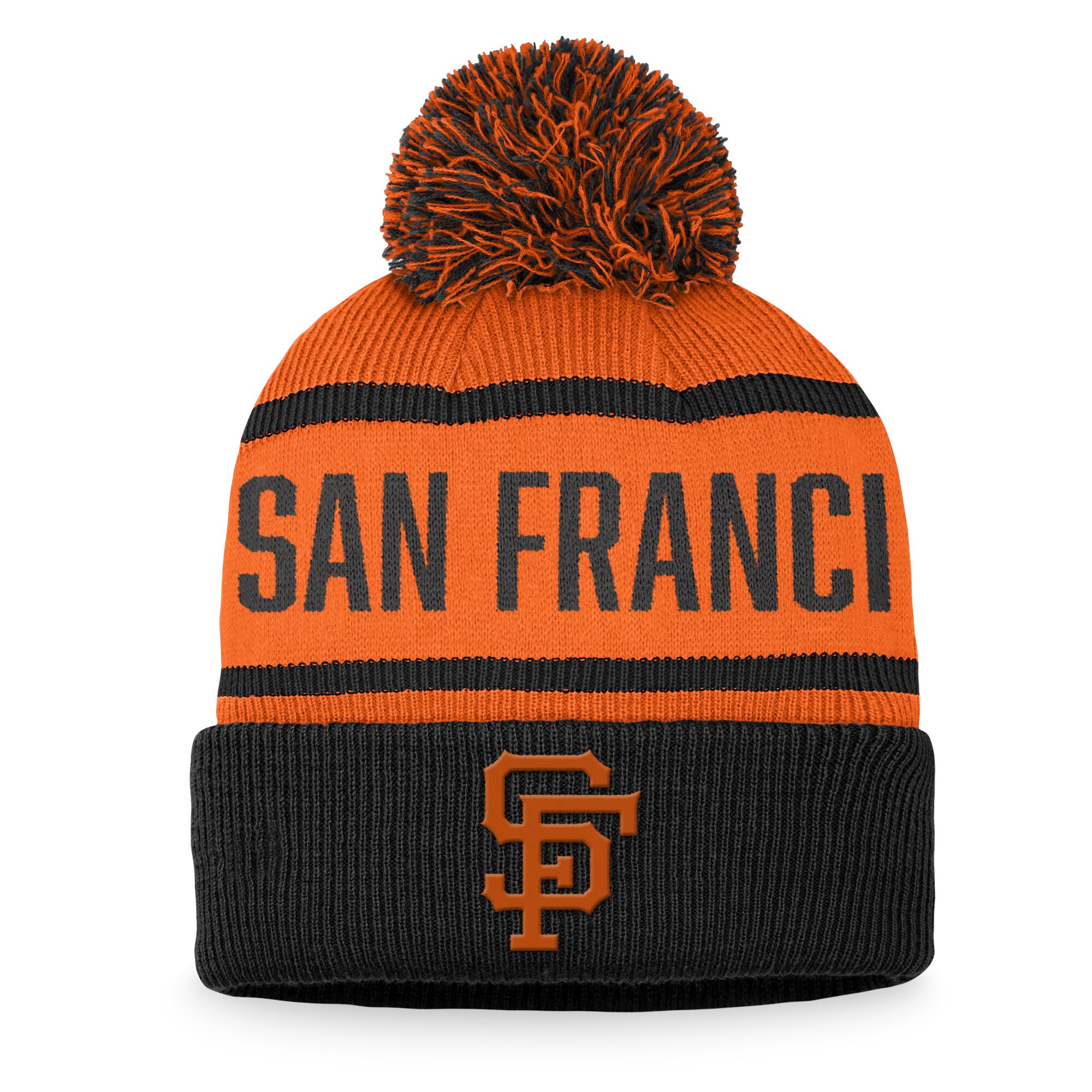 mens san francisco giants fanatics blackorange cooperstown collection cuffed knit hat with pom Collection | San Francisco Giants Shop - Official MLB Jerseys & Caps