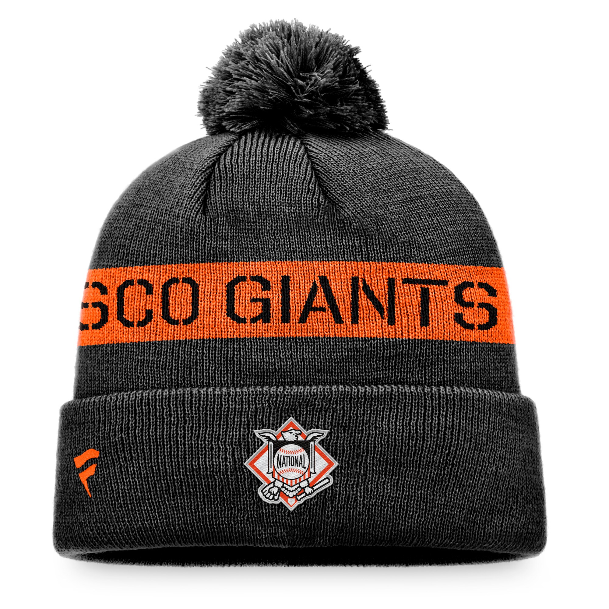 mens san francisco giants fanatics blackorange league logo cuffed knit hat with pom Collection | San Francisco Giants Shop - Official MLB Jerseys & Caps