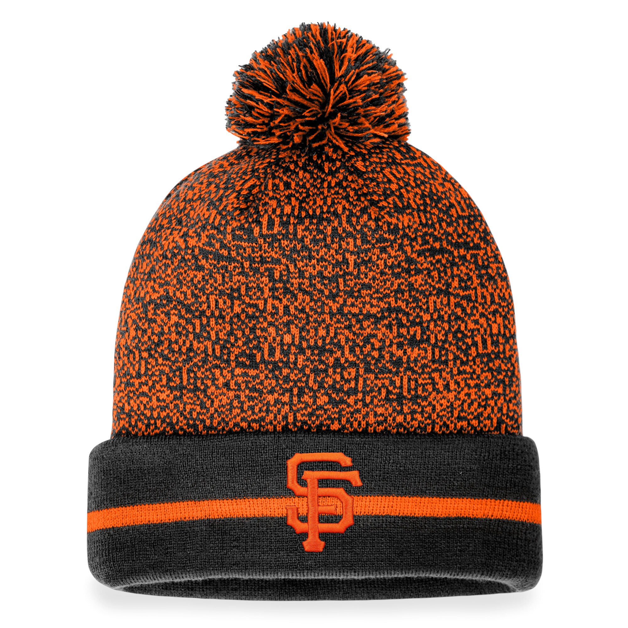 mens san francisco giants fanatics blackorange space-dye cuffed knit hat with pom Collection | San Francisco Giants Shop - Official MLB Jerseys & Caps