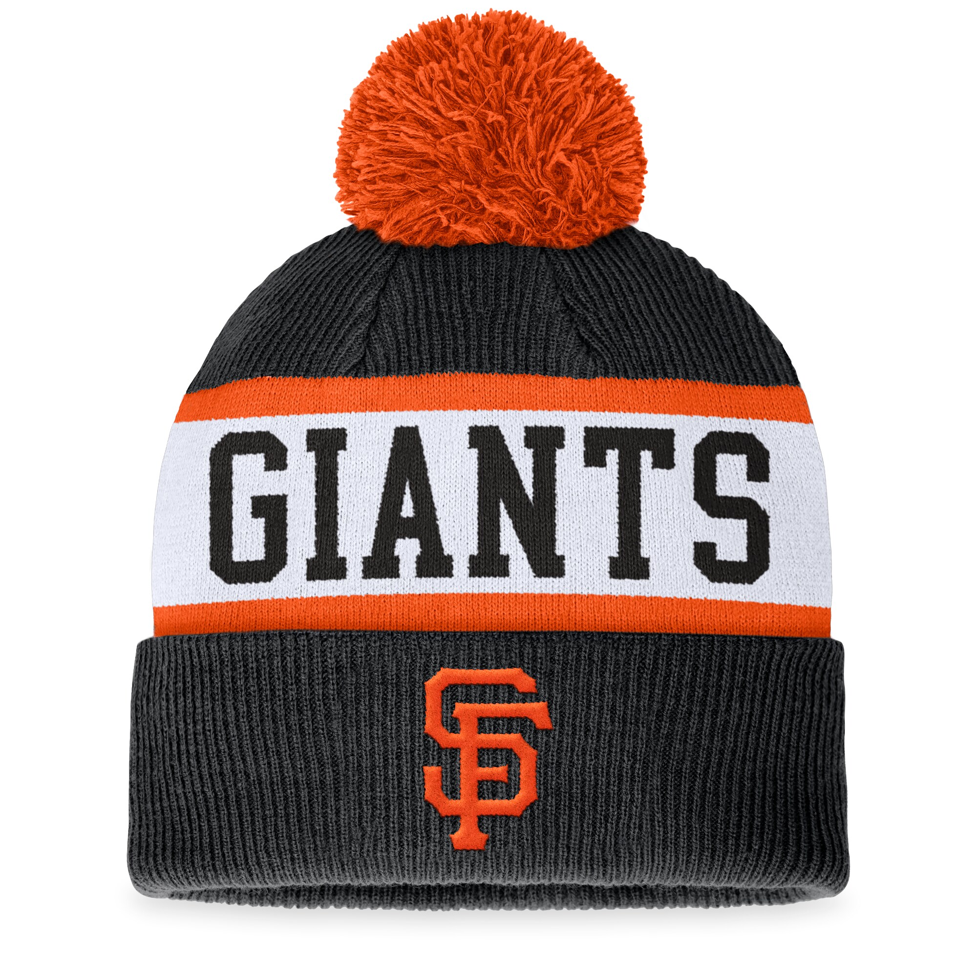 mens san francisco giants fanatics blackwhite secondary cuffed knit hat with pom Collection | San Francisco Giants Shop - Official MLB Jerseys & Caps