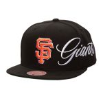mens san francisco giants mitchell  ness black just don x mlb lux script snapback hat Collection | San Francisco Giants Shop - Official MLB Jerseys & Caps