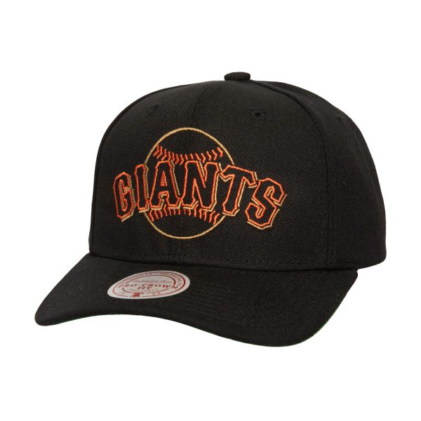 mens san francisco giants mitchell  ness black neon logo pro crown adjustable hat Collection | San Francisco Giants Shop - Official MLB Jerseys & Caps