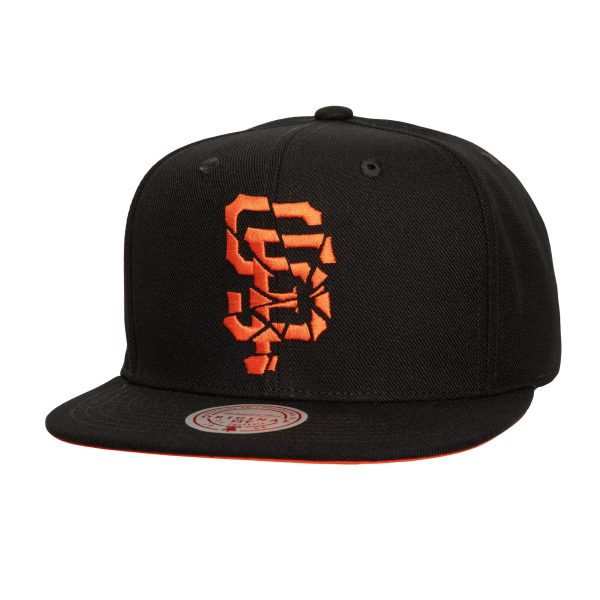 mens san francisco giants mitchell  ness black shattered snapback hat Collection | San Francisco Giants Shop - Official MLB Jerseys & Caps