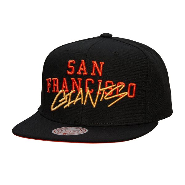 mens san francisco giants mitchell  ness black team tagged snapback hat Collection | San Francisco Giants Shop - Official MLB Jerseys & Caps