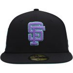 mens san francisco giants new era black 50th anniversary in san francisco black light 59fifty fitted hat Collection | San Francisco Giants Shop - Official MLB Jerseys & Caps