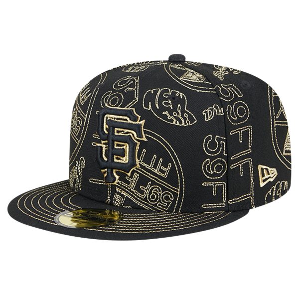 mens san francisco giants new era black 59fifty day allover fitted hat Collection | San Francisco Giants Shop - Official MLB Jerseys & Caps
