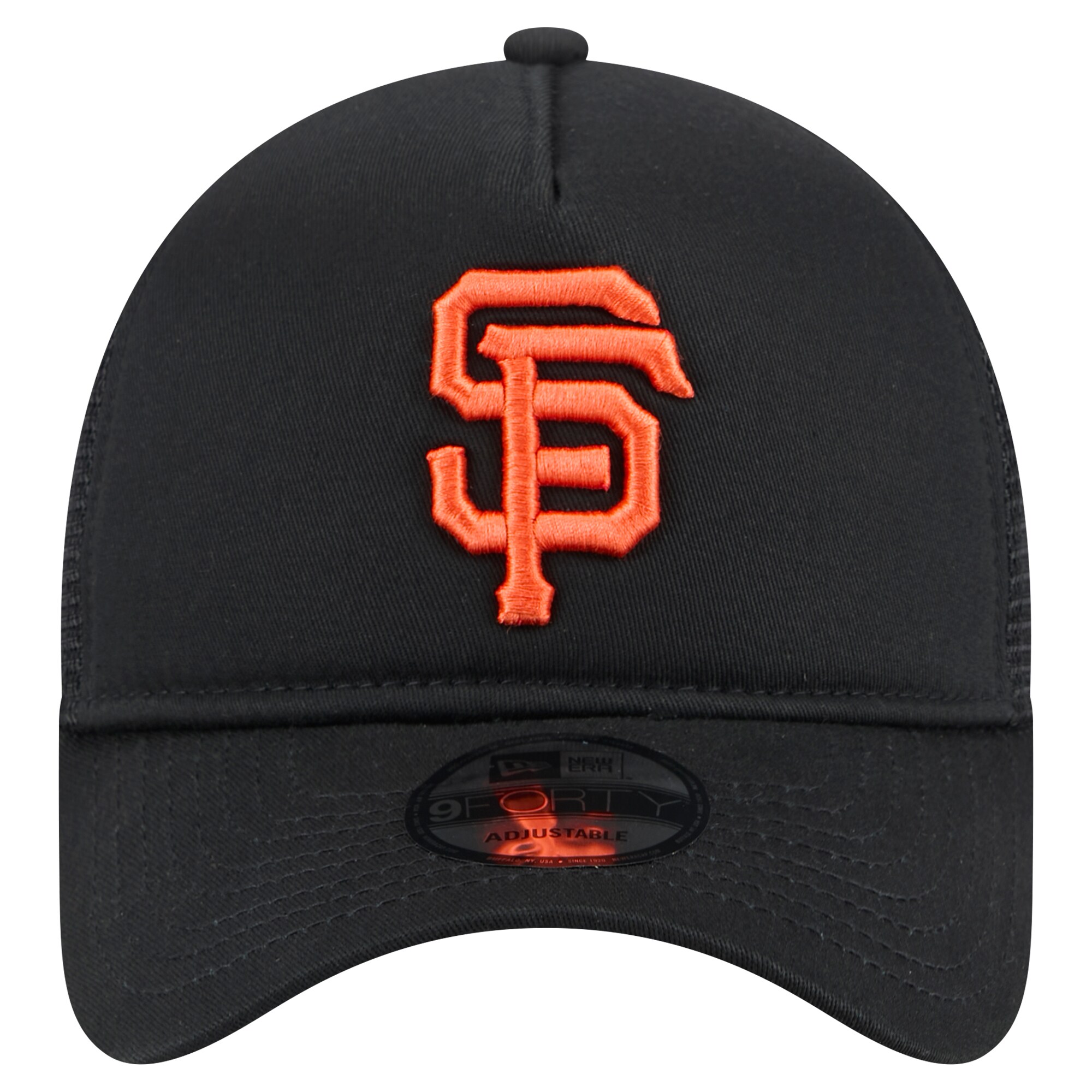 mens san francisco giants new era black 9forty a-frame trucker adjustable hat 201122194 Collection | San Francisco Giants Shop - Official MLB Jerseys & Caps