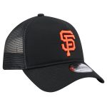 mens san francisco giants new era black 9forty a-frame trucker adjustable hat 201122194 Collection | San Francisco Giants Shop - Official MLB Jerseys & Caps