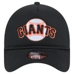 mens san francisco giants new era black 9forty a-frame trucker adjustable hat 201122196 Collection | San Francisco Giants Shop - Official MLB Jerseys & Caps