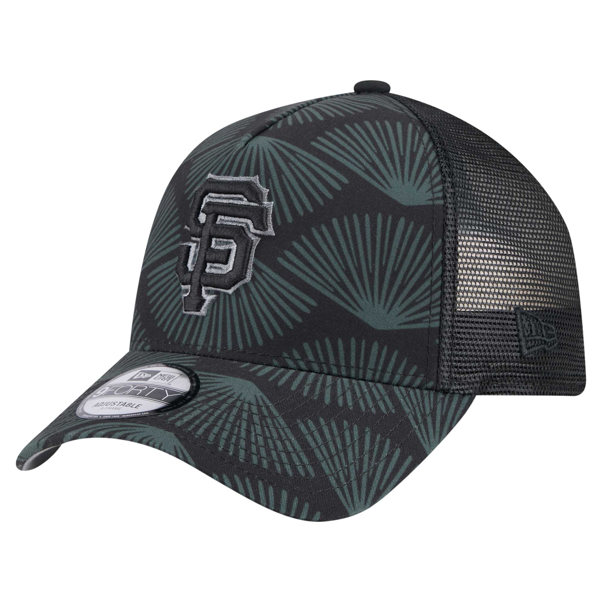 mens san francisco giants new era black 9forty a-frame trucker adjustable hat Collection | San Francisco Giants Shop - Official MLB Jerseys & Caps