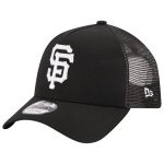 mens san francisco giants new era black a-frame 9forty trucker adjustable hat Collection | San Francisco Giants Shop - Official MLB Jerseys & Caps