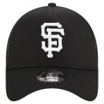 mens san francisco giants new era black a-frame 9forty trucker adjustable hat Collection | San Francisco Giants Shop - Official MLB Jerseys & Caps