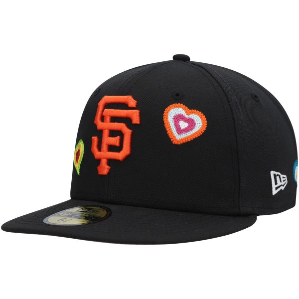 mens san francisco giants new era black chain stitch heart 59fifty fitted hat Collection | San Francisco Giants Shop - Official MLB Jerseys & Caps