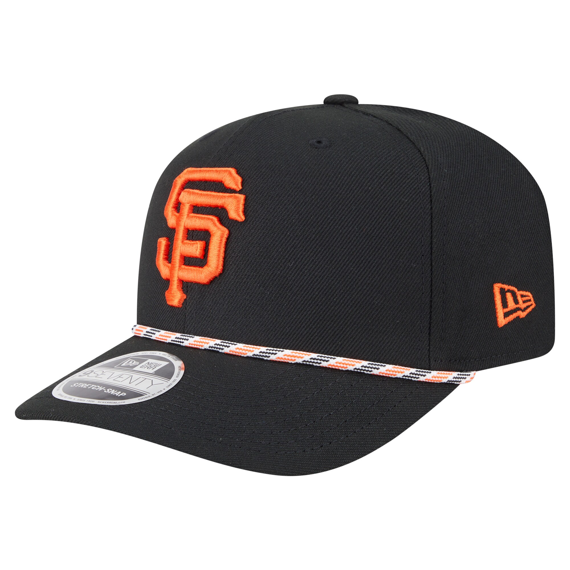 mens san francisco giants new era black multi-rope 9seventy stretch-snap hat Collection | San Francisco Giants Shop - Official MLB Jerseys & Caps