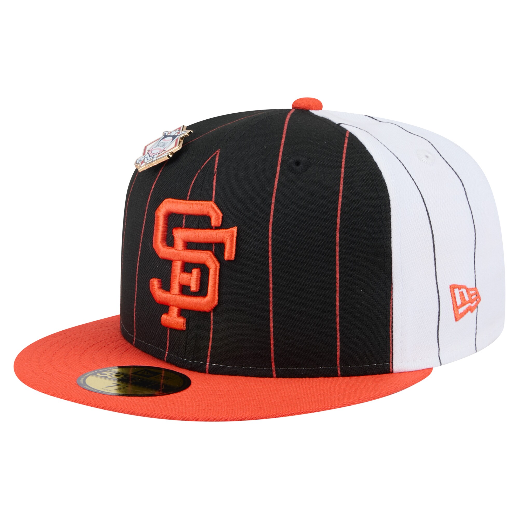 mens san francisco giants new era black pinstripe 59fifty fitted hat Collection | San Francisco Giants Shop - Official MLB Jerseys & Caps