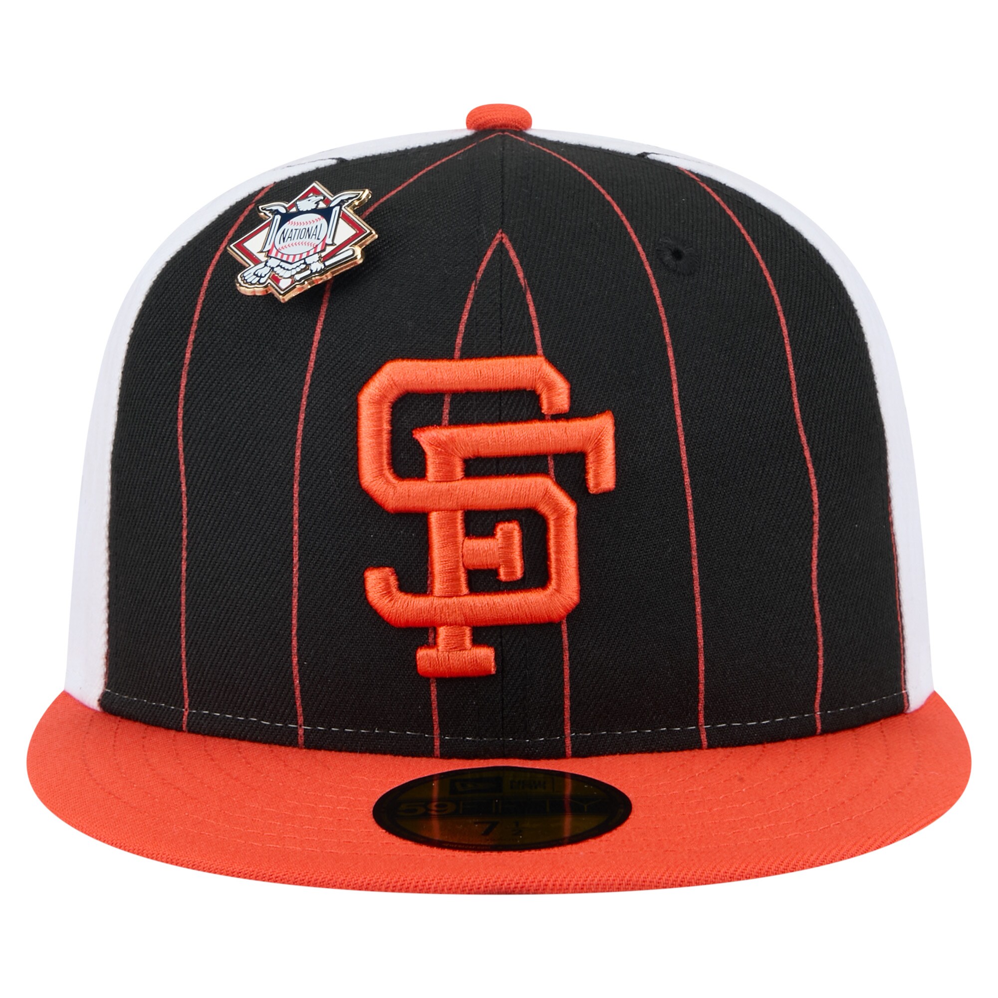 mens san francisco giants new era black pinstripe 59fifty fitted hat Collection | San Francisco Giants Shop - Official MLB Jerseys & Caps