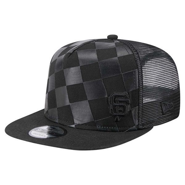 mens san francisco giants new era black score check 9fifty a-frame trucker snapback hat Collection | San Francisco Giants Shop - Official MLB Jerseys & Caps