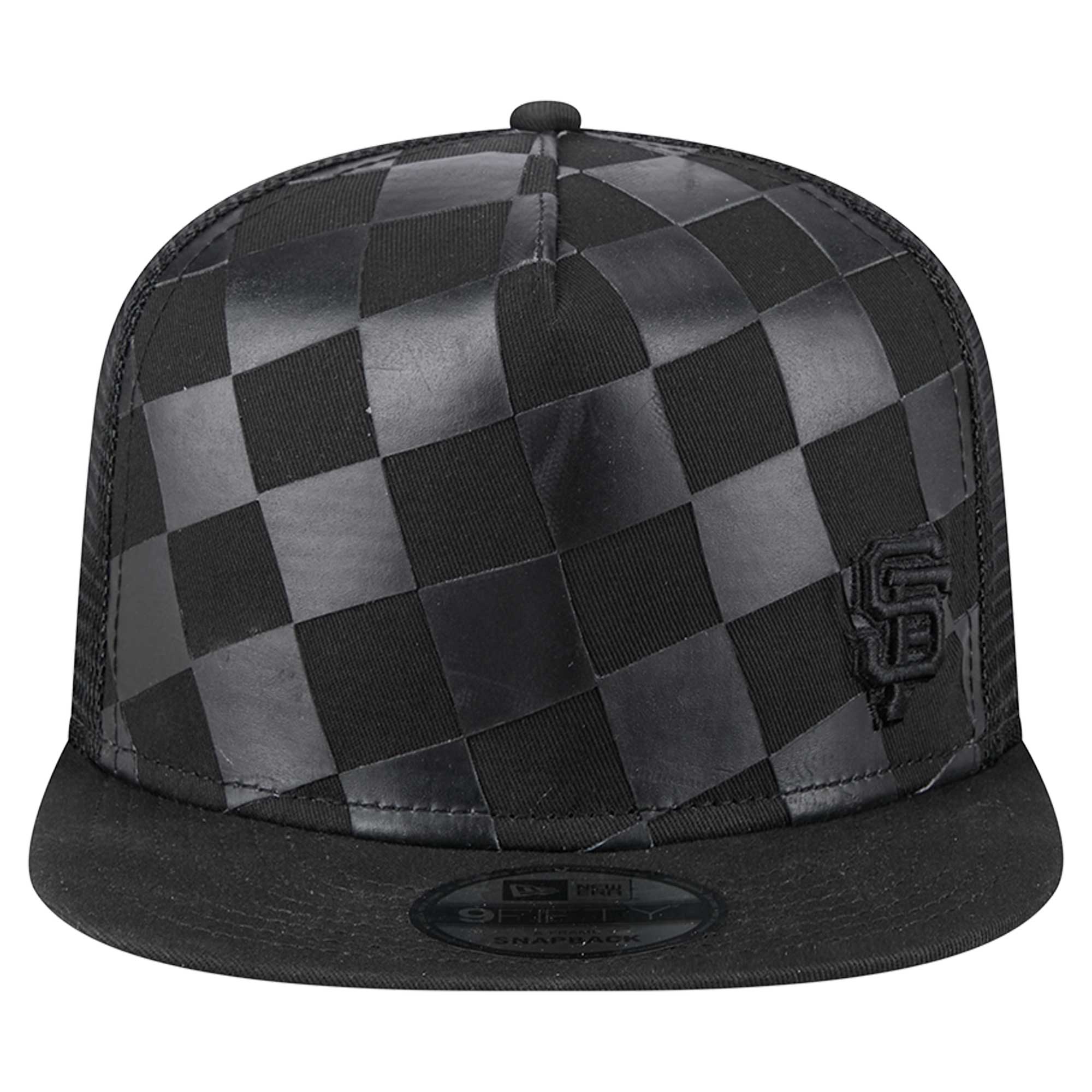 mens san francisco giants new era black score check 9fifty a-frame trucker snapback hat Collection | San Francisco Giants Shop - Official MLB Jerseys & Caps