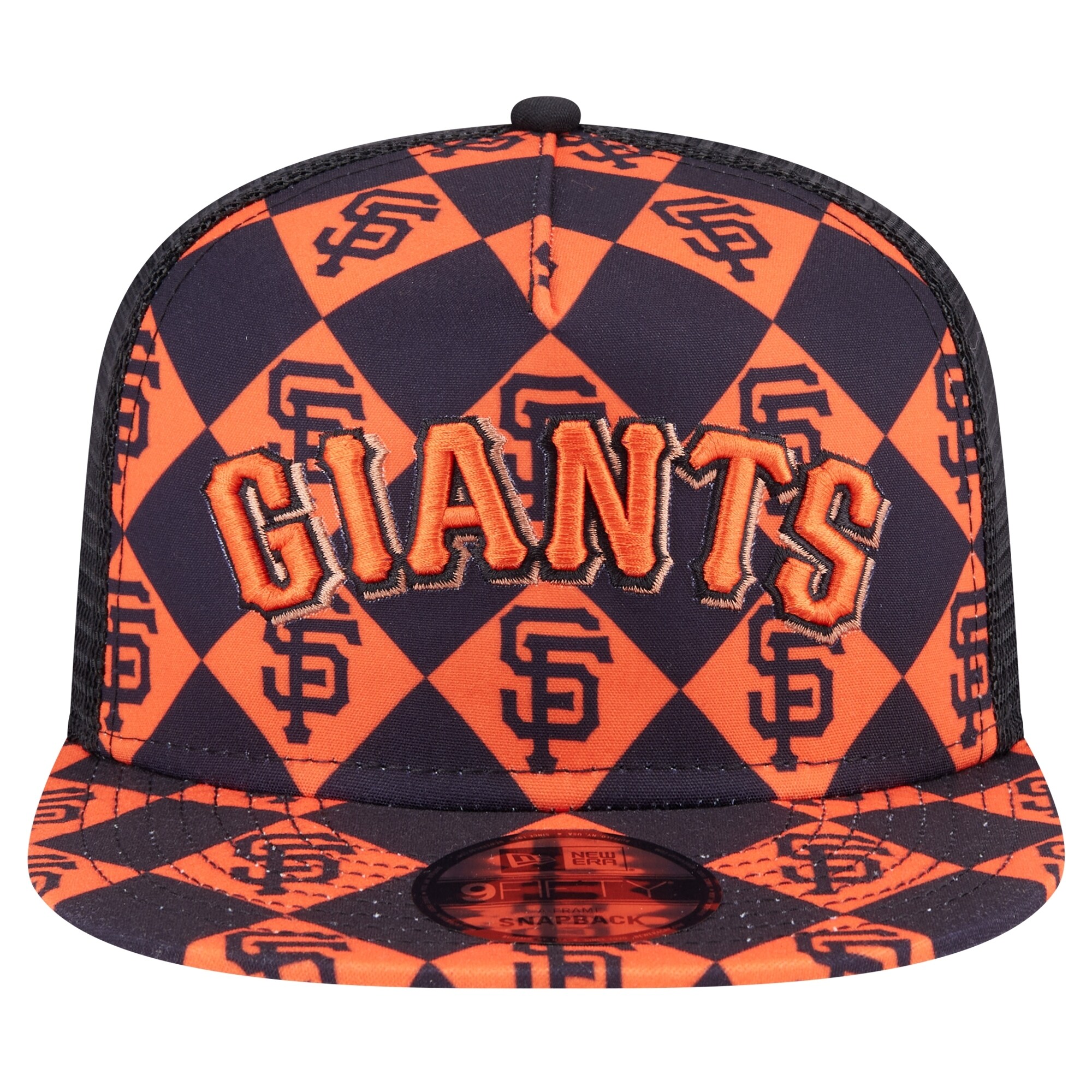 mens san francisco giants new era black seeing diamonds a-frame trucker 9fifty snapback hat Collection | San Francisco Giants Shop - Official MLB Jerseys & Caps