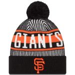 mens san francisco giants new era black striped cuffed knit hat with pom Collection | San Francisco Giants Shop - Official MLB Jerseys & Caps