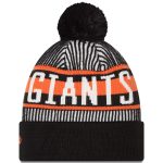 mens san francisco giants new era black striped cuffed knit hat with pom Collection | San Francisco Giants Shop - Official MLB Jerseys & Caps