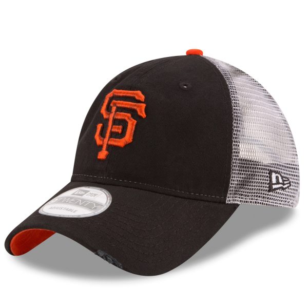 mens san francisco giants new era black team rustic 9twenty trucker adjustable hat Collection | San Francisco Giants Shop - Official MLB Jerseys & Caps