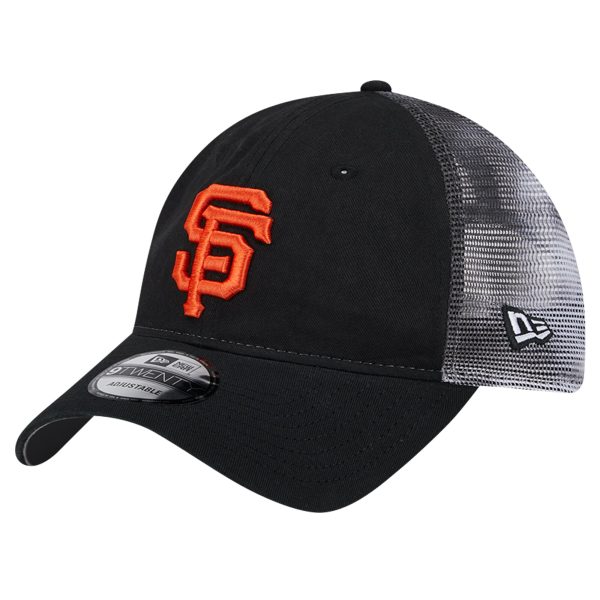 mens san francisco giants new era black team slick trucker 9twenty adjustable hat Collection | San Francisco Giants Shop - Official MLB Jerseys & Caps