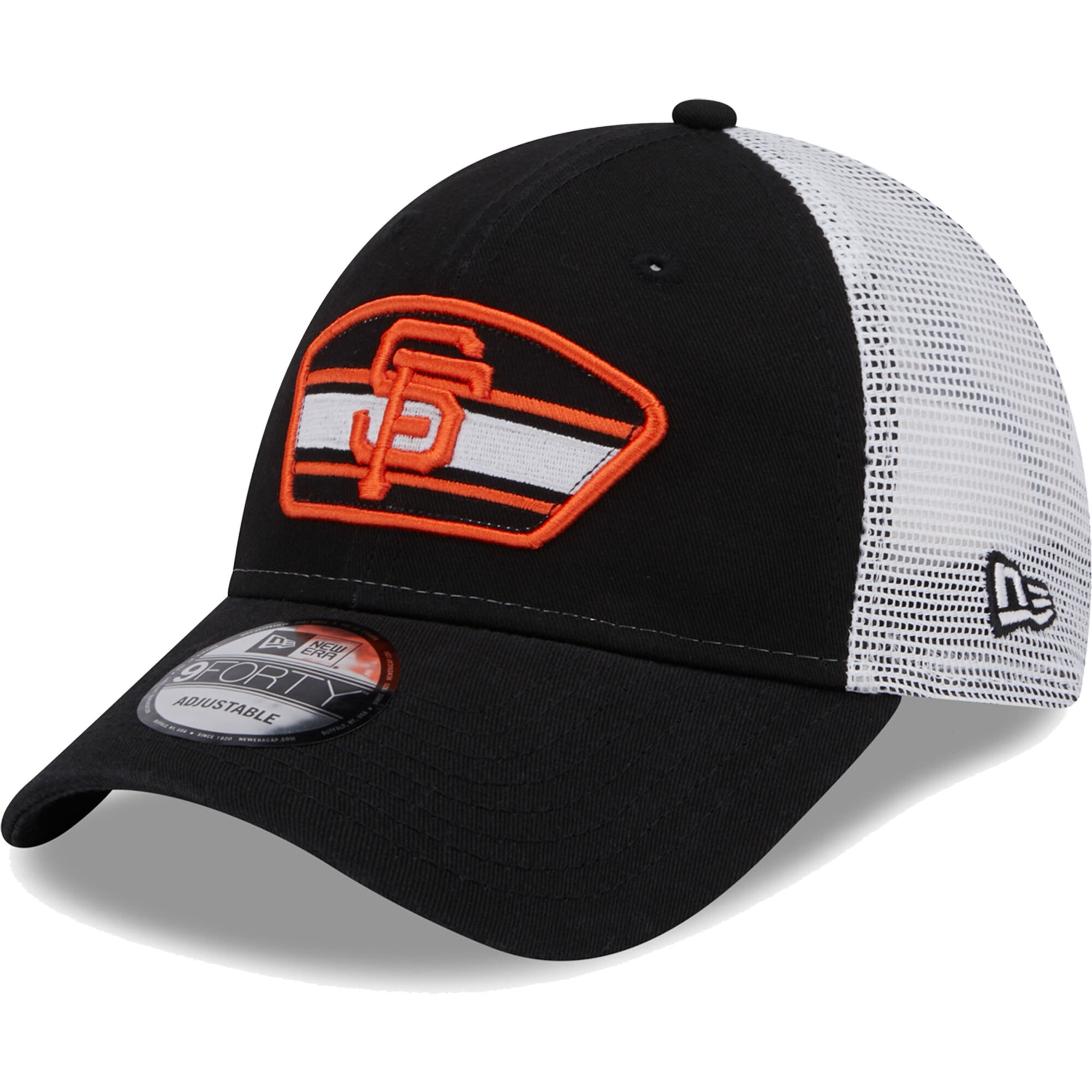 mens san francisco giants new era blackwhite logo patch 9forty trucker snapback hat Collection | San Francisco Giants Shop - Official MLB Jerseys & Caps