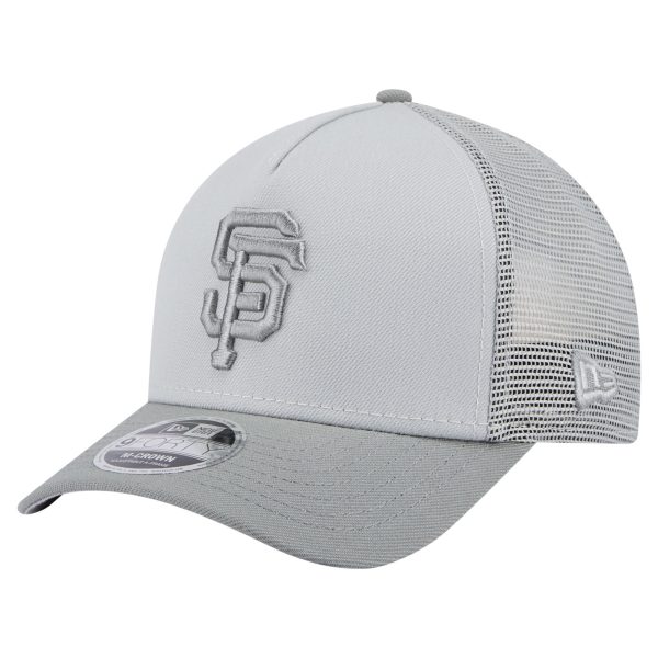 mens san francisco giants new era gray color pack a-frame 9forty trucker adjustable hat Collection | San Francisco Giants Shop - Official MLB Jerseys & Caps