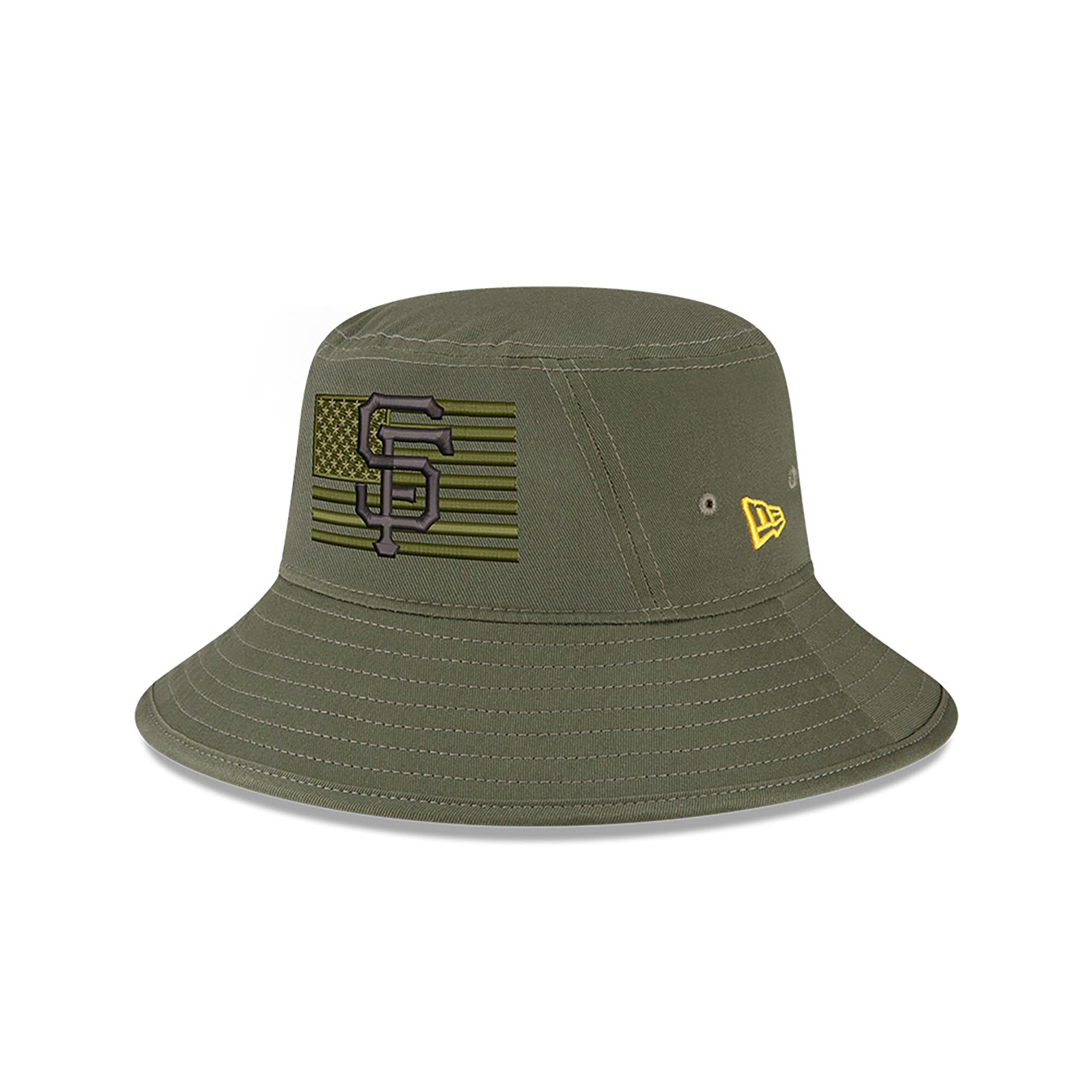 mens san francisco giants new era green 2023 armed forces day bucket hat Collection | San Francisco Giants Shop - Official MLB Jerseys & Caps