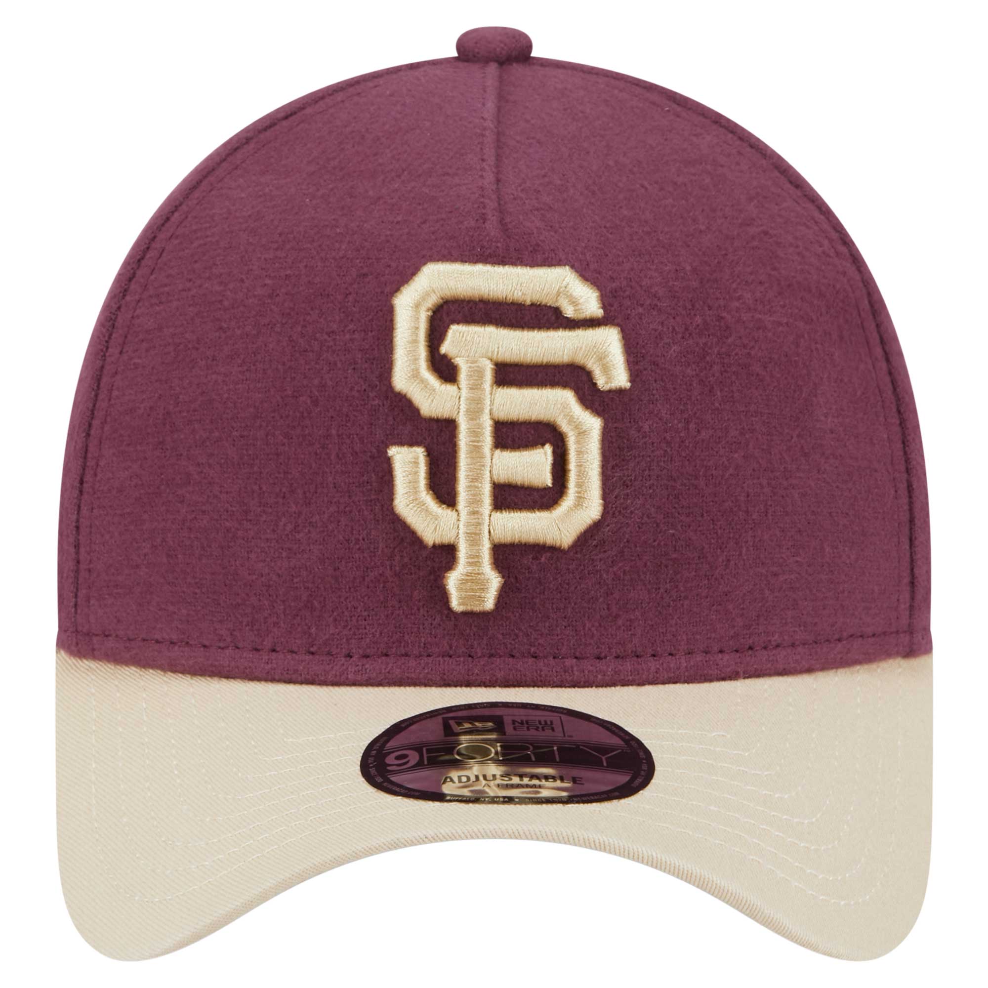 mens san francisco giants new era maroon moleskin crown a-frame 9forty adjustable hat Collection | San Francisco Giants Shop - Official MLB Jerseys & Caps